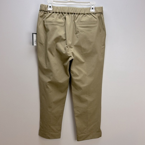 Lysse Olive Amber Crop Pants Pull On Pockets Stretch Twill Smoothing Waist Large - Picture 4 of 16